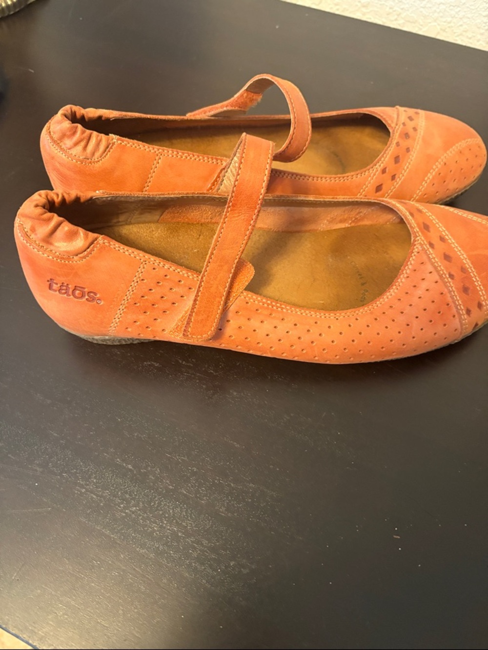 Taos Footwear Coral Suede Mary Jane Flats